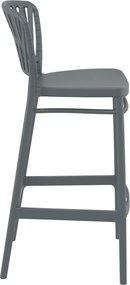PORTOFINO BAR 75 záhradná barová stolička dark grey