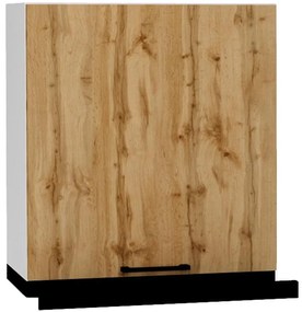 Kuchynská skrinka Bono W60/68 Slim Pl s čiernym digestorom dub wotan