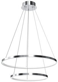 Závesné LED svietidlo Hoop, 2x LED 51w, 4000k, ch