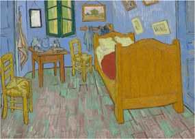 Sklenený obraz - Vincent van Gogh, The Bedroom, reprodukcia (70x50 cm)