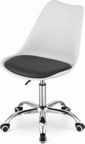 Otočná stolička ALBA bielo - čierna