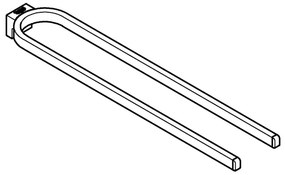 GROHE 41059000 - Dvojitý držiak na uteráky SELECTION 411 mm lesklý chróm