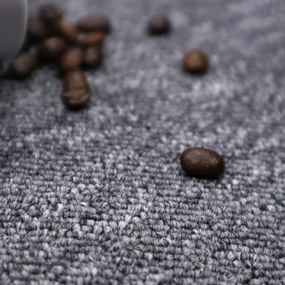 Betap, Metrážny koberec Vienna 78, na mieru, šíře 4m, šedá, ab (mriežka), chodba / predsieň