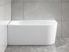 Aqualine Aqualine, TIBERA L rohová stojaca vaňa 140x70cm, biela, E1066