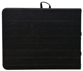 Autronic Záhradný stôl, kov, plast, čierny,AZ-K100 3 BK