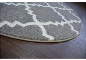 Kusový koberec Mira šedý kruh 140cm