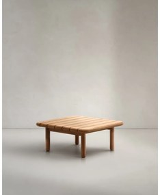 Záhradný odkladací stolík z tíkového dreva 70x70 cm Turqueta – Kave Home