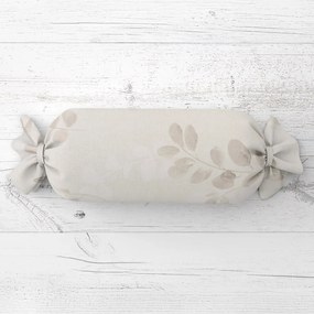 Biante Vankúš valec bonbon Sandra SA-681 Eukalyptové listy na svetlom pastelovo zelenom 15x40 cm