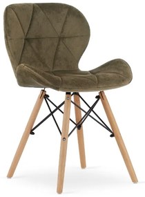 TRENDIE Jedálenská stolička SKY hnedá - škandinávsky štýl