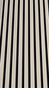 3D Drevené lamely na stenu na filci 275x46cm - Jaseň ARKTICKÝ