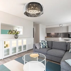 Zuma Line C0076-06X-F4FZ - Krištáľové stropné svietidlo CRYSTAL 6xG9/42W/230V