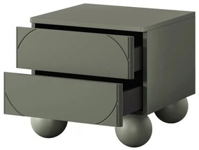 Nočný stolík Sonatia II 45 cm - olivová