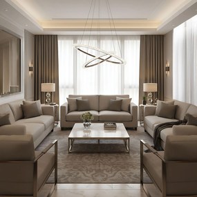 Toolight Toolight, LED závesné osvetlenie 60cm, 38W, 3500lm + diaľkové ovládanie, LHJ045-CP2, brúsená oceľ, OSW-50050