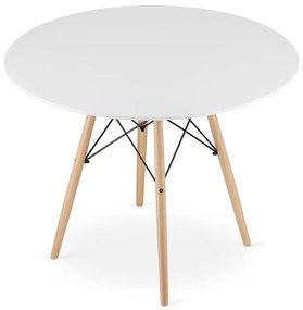 Jedálenský stôl 100 cm biely