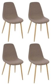 SADA 4x Jedálenská stolička ROKA tmavošedá