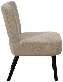 Béžové ženilkové kreslo – Ixia