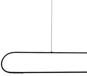 LED Luster na lanku FRAME LED/42W/230V čierna