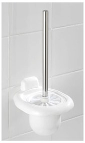 Biela nástenná plastová WC kefa Pure – Wenko