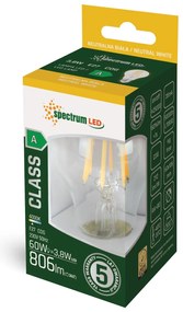 Spectrum Spectrum, LED studená žiarovka GLS COG E-27 3,8W WOJ+14640, OSW-05786