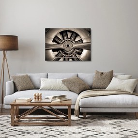 Sklenený obraz - Letecká vrtuľa (70x50 cm)
