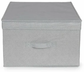 Compactor Skladací úložný kartónový box Wos, 40 x 50 x 25 cm, sivá, L
