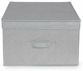 Compactor Skladací úložný kartónový box Wos, 40 x 50 x 25 cm, sivá, L