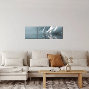 Obraz - Biela labuť (s hodinami) (90x30 cm)