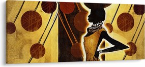 Obraz umelecké pradávnej maľby (120x50 cm)