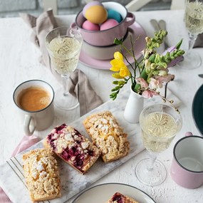 Mäser Súprava polievkových misiek 4 ks MAILA – 12,5 cm, svetlomodrá mix