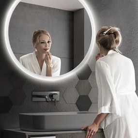 Rea Zrkadlo ⌀80 cm s regulovateľným LED osvetlením HOM-02824