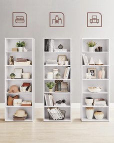 Knižnica 24 × 60 × 178,5 cm, biela farba