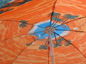 Slnečník SUNSET BEACH 180 cm, oranžový