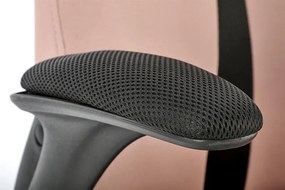 Kancelárska stolička BLOOM - látka, čierna / ružová