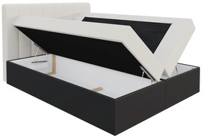 Kontinentálna posteľ Figo, Rozmer postele: 120x200, Dostupné poťahy: ekokoža Soft 011 (čierna) + Ikar 1