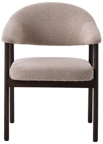 Béžové jedálenské kreslá v súprave s podrúčkami 2 ks z dubového dreva Elk – Unique Furniture