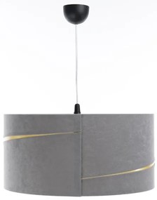 Luster na lanku SWING 1xE27/60W/230V šedá/zlatá