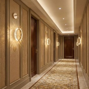 Toolight Toolight, LED nástenné svietidlo G175-W, zlatá lesklá, OSW-07819