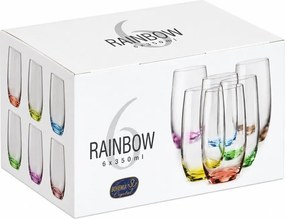 Crystalex Farebné poháre Club Rainbow 350 ml 6 ks
