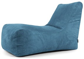 Modrý menčestrový sedací vak Lounge – SLOWDOWN