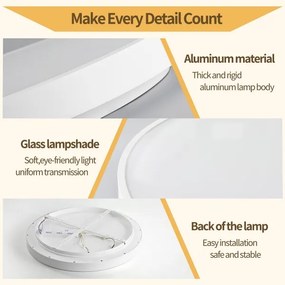 Brilagi - LED stmievateľné svietidlo GLASS POOL DOUBLE LED/60W/230V 50 cm biele + DO