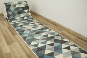 Behúň Luna 503430/95832 - modrý trohuholníky