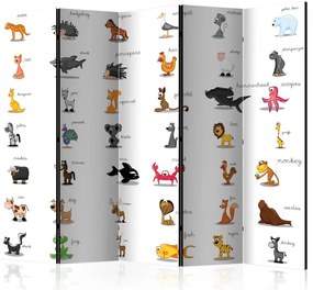 Artgeist Paraván - Learning by playing (animals) [Room Dividers]