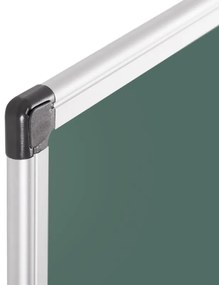 Zelená školská keramická popisovacia tabuľa na stenu, magnetická, 2000 x 1000 mm