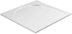 Gelco Gelco, LARCA sprchová vanička z liateho mramoru, štvorec 100x100x3cm, PL001