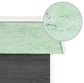 Garáž na robotickú kosačku 72x87x50 cm sivo-biela jedľa