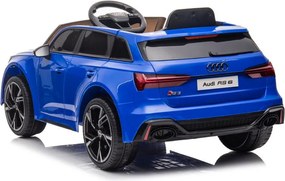 LEAN CARS Audi RS6 Batéria Vozidlo BRD-2118 Modrá