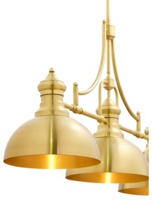 Jupiter 1915 - Luster na tyči PLATINO 3xE27/60W/230V mosadz