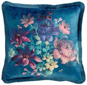 Zamatový dekoračný vankúš 45x45 cm Bridgerton Romantic Floral – Catherine Lansfield