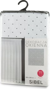 ZÁCLONA NA PÁSKE SIBEL 400X250 CM BIELA
