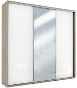 Skriňa Amelia A30 Sonoma/biely lesk